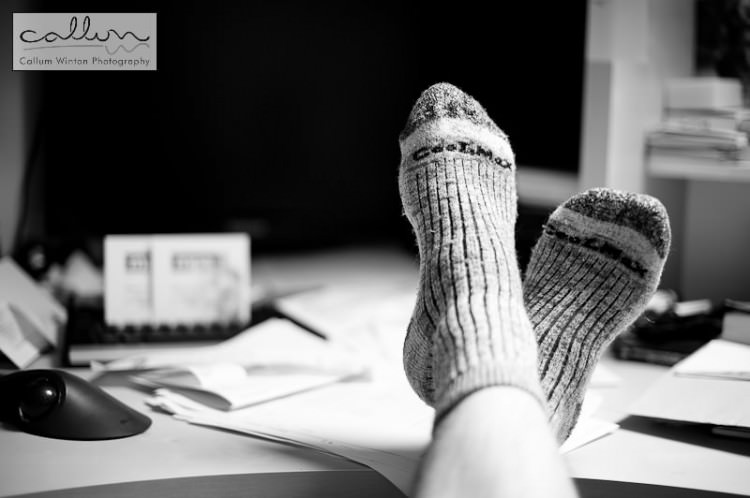 Thermal socks and a hot cuppa before hitting the books
